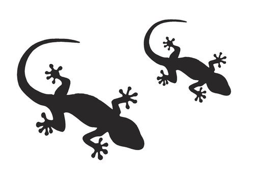 Ящерица силуэт