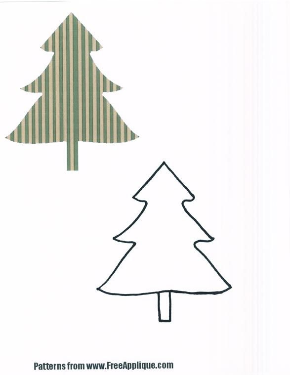 Елочка аппликация для детей