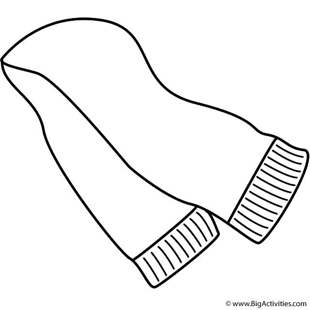 Шарф раскраска