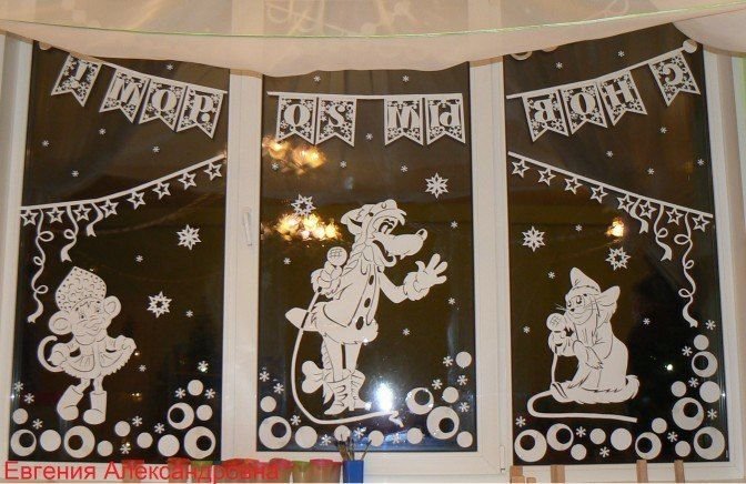 Новогодняя сказка на окне
