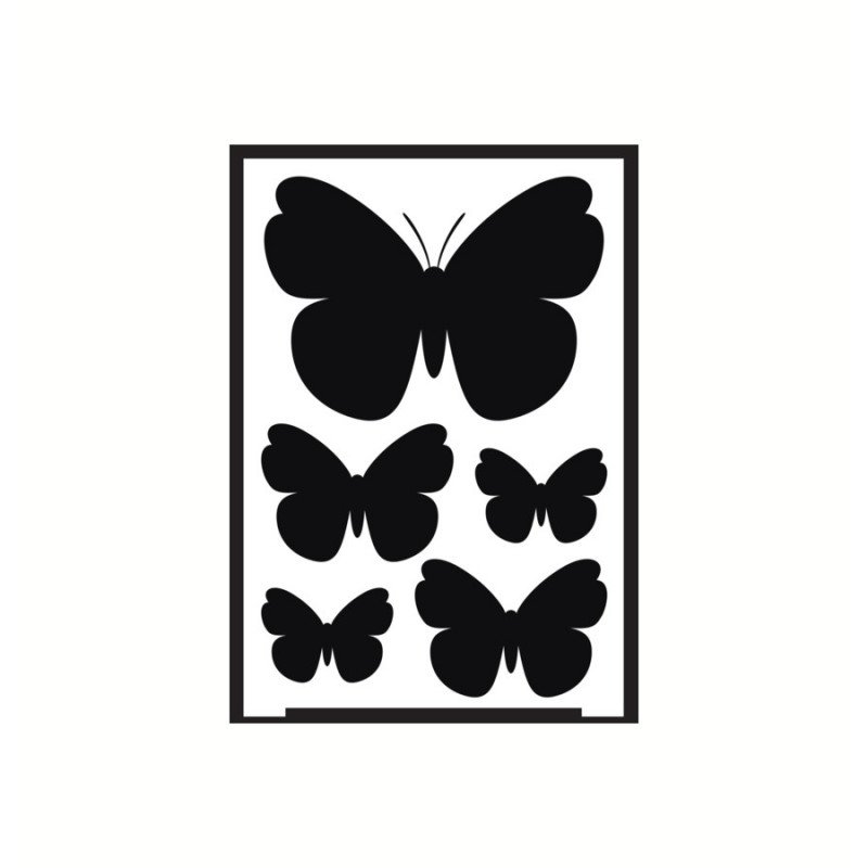 Трафарет бабочки на стену