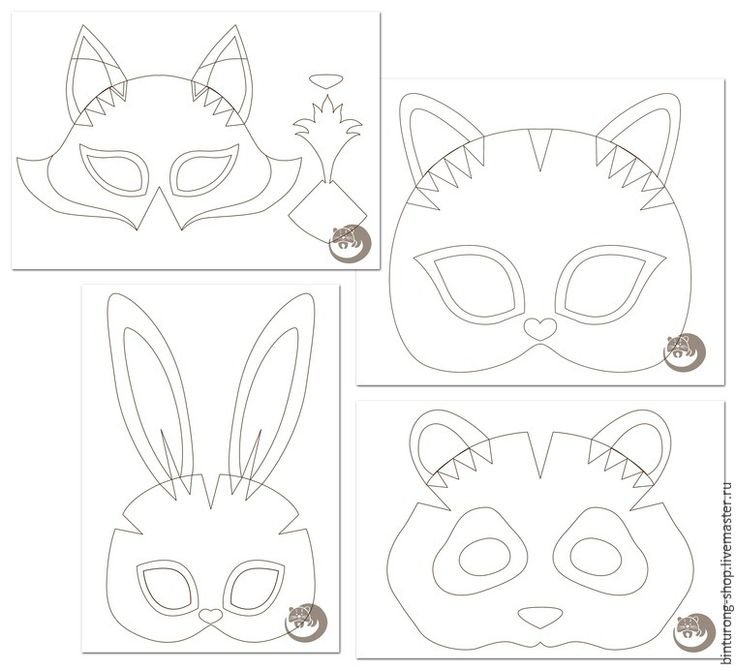 Маска из фетра выкройка