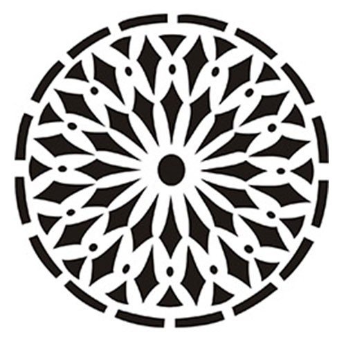 Трафарет круглый узор