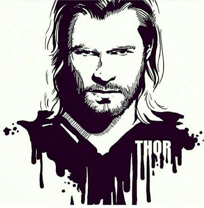 Тор Крис Хемсворт арт
