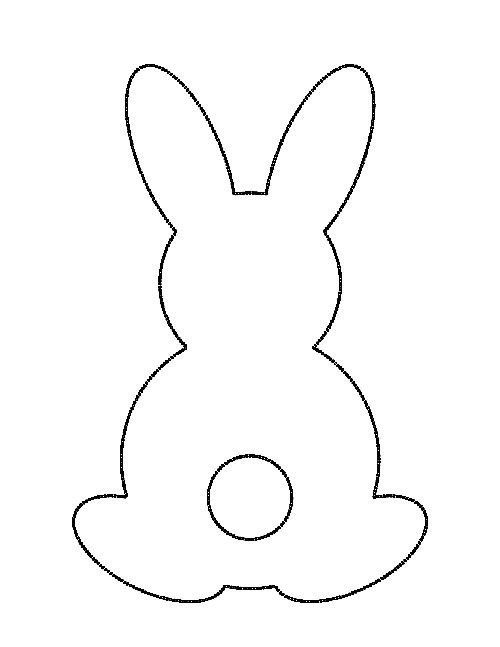 Трафарет зайчика