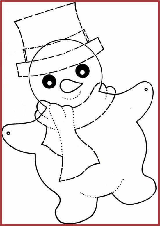 Гирлянда из снеговиков