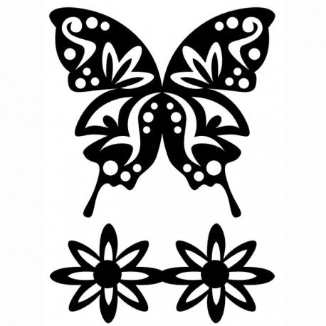 Трафареты бабочек для декора