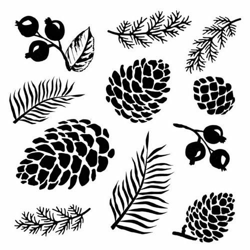 Орнамент шишки