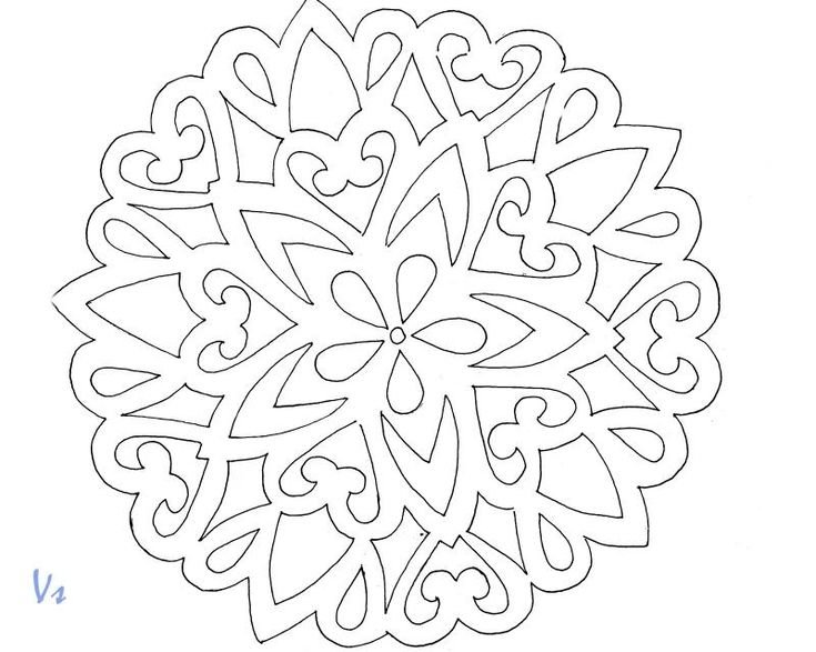 Красивые снежинки вытынанки