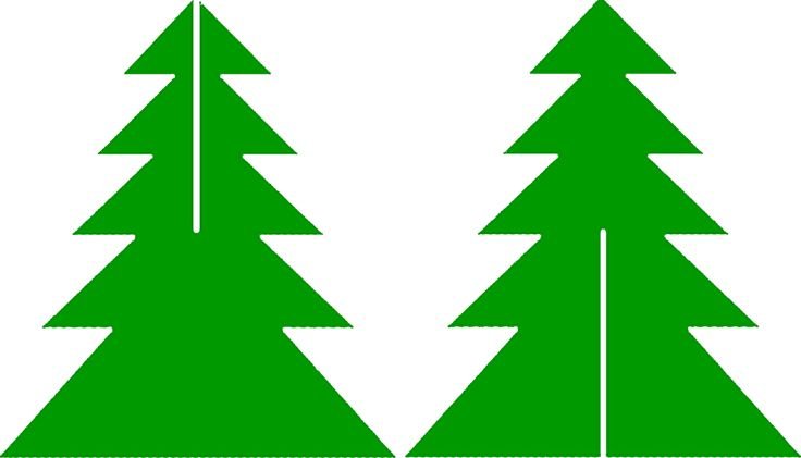 Трафарет "елка"