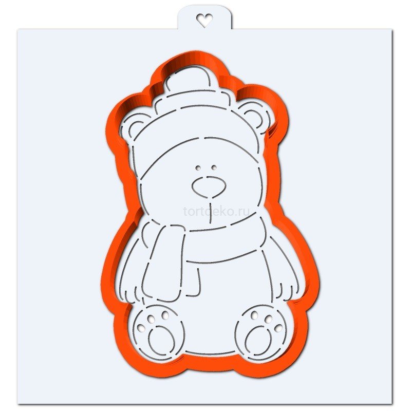 Трафарет для пряника Медвежонок
