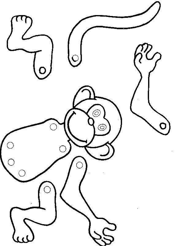 Подвижные игрушки из картона