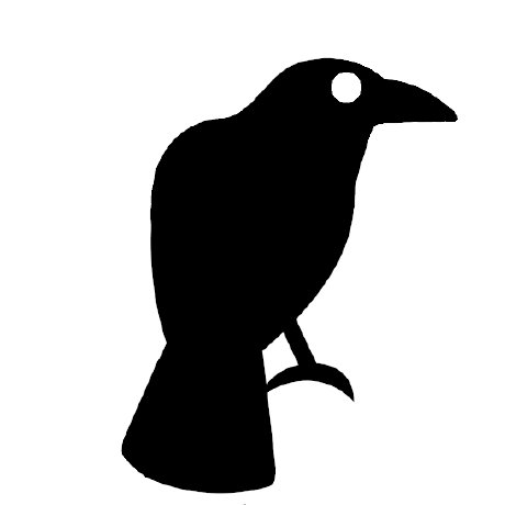Ворон силуэт