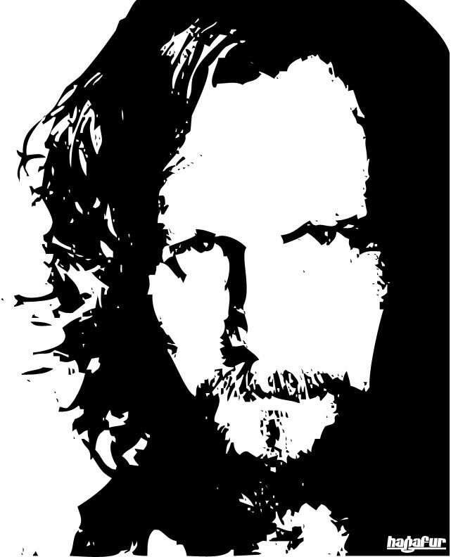 Сириус Блэк чёрно белый