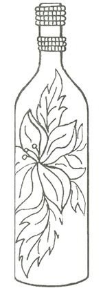 Трафареты для декора бутылок