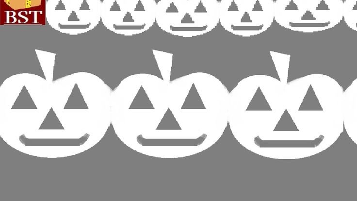 Бумажная гирлянда для Хэллоуина