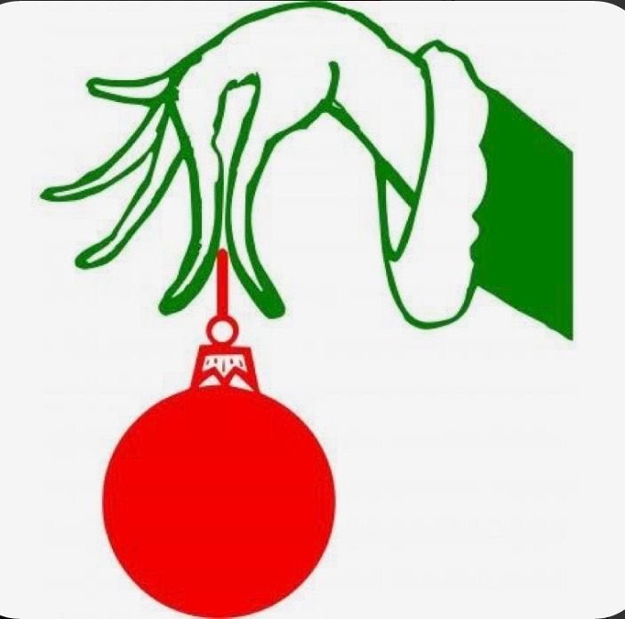 Рука Гринча с шариком