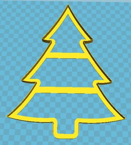 Трафарет елочка для торта