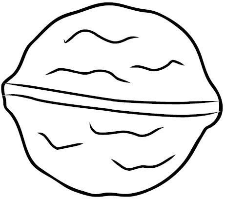 Орехи для раскрашивания для детей