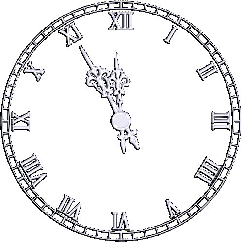 Циферблат новогодних часов