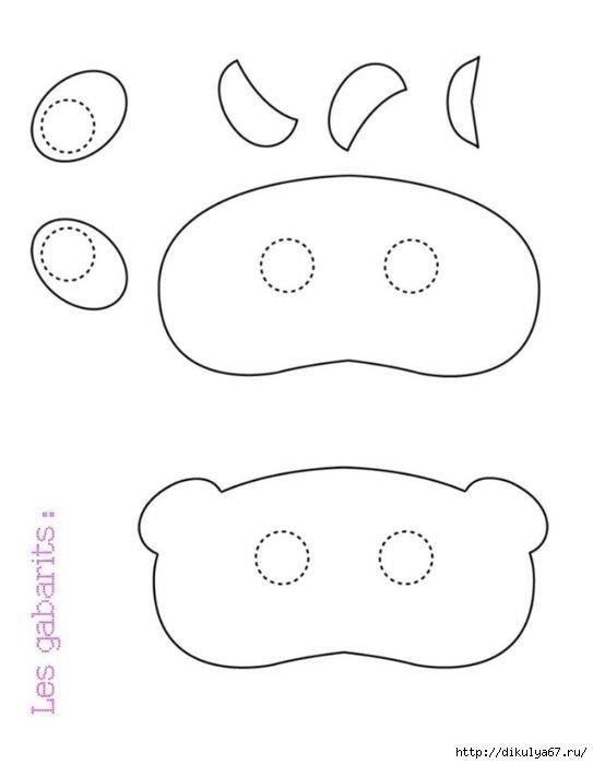 Маски из фетра шаблоны