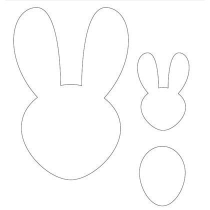 Трафарет зайчика