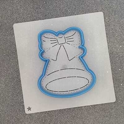 Трафарет для пряника колокольчик