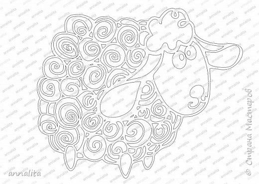 Баран вытынанка на окно