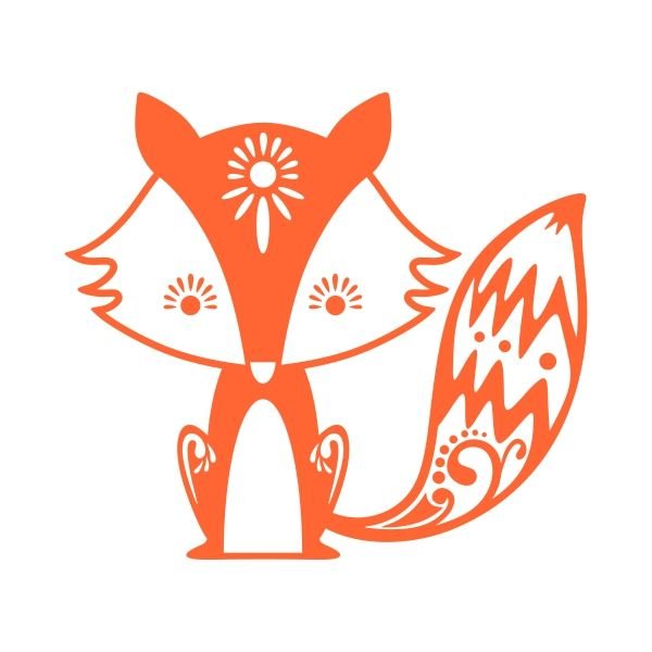 Трафарет лисы