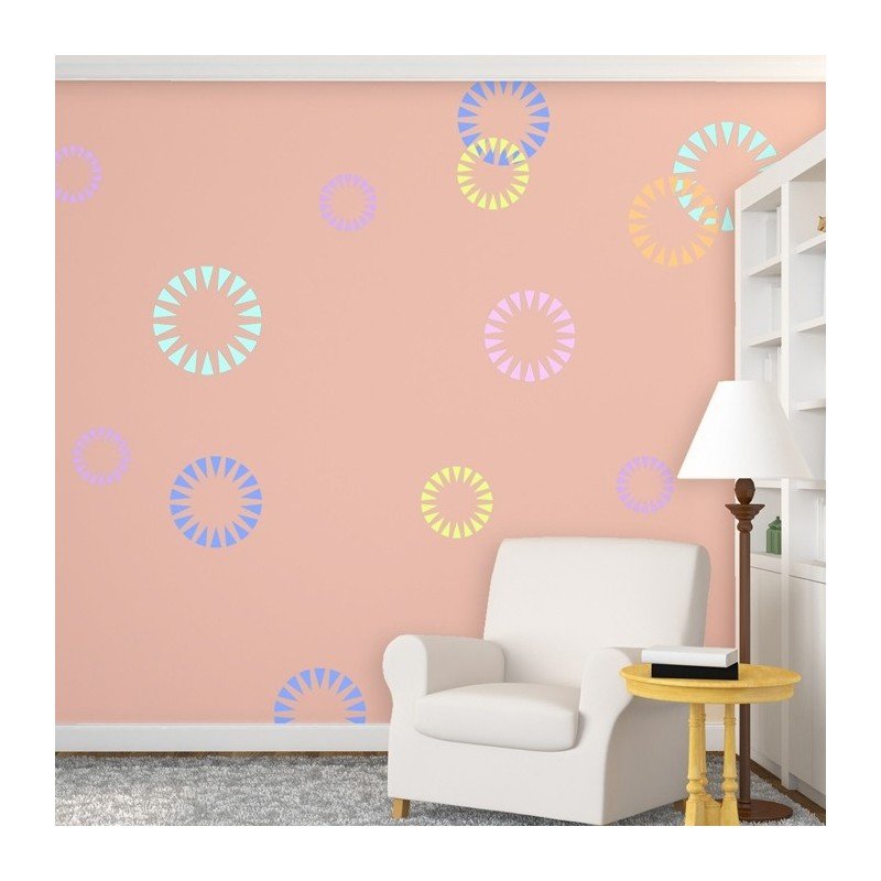 Окраска стен под трафарет