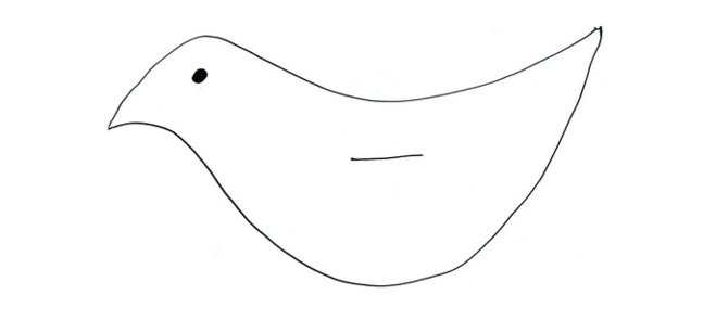 Туловище птицы шаблон