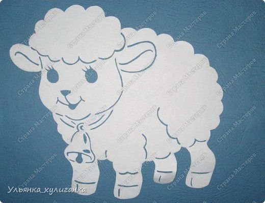 Баран трафарет