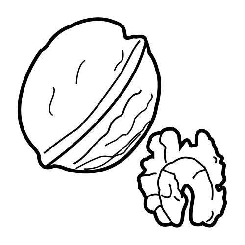 Орешки раскраска