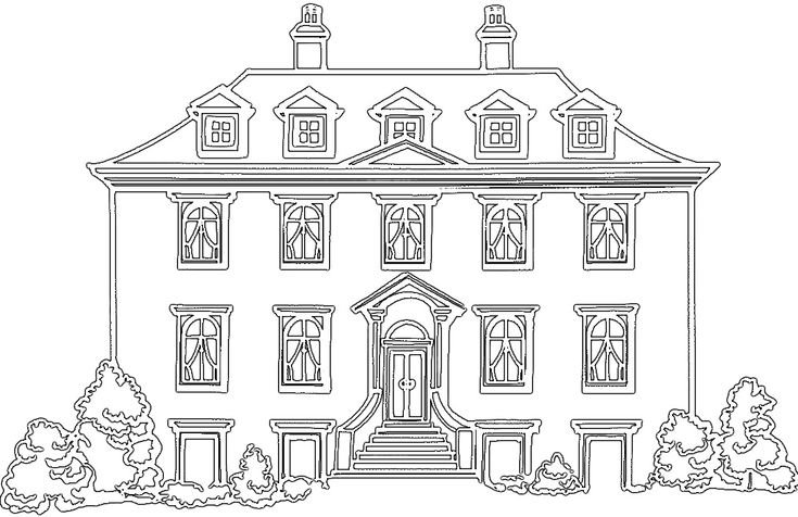 Трафарет здания