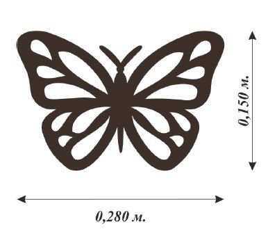 Трафареты бабочек для декора