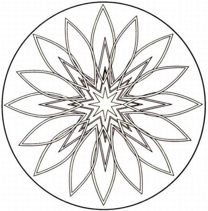 Калейдоскоп рисунок карандашом