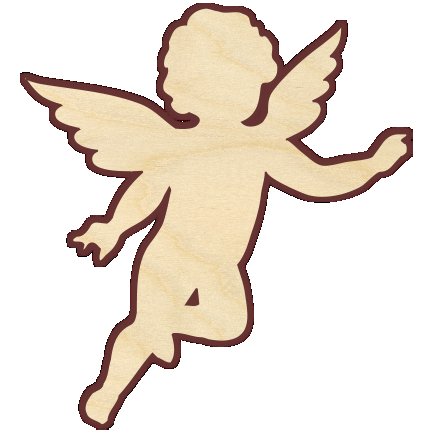 Ангелочки на фанере