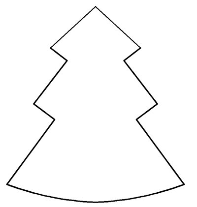 Выкройка елочки