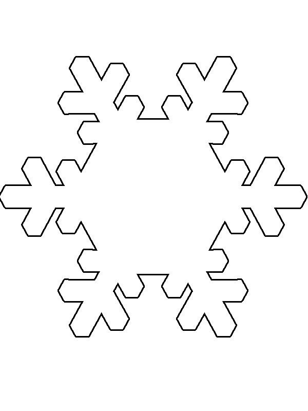 Трафарет «снежинки»