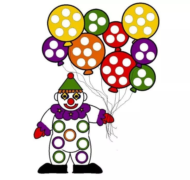 Пластилиновые заплатки клоун