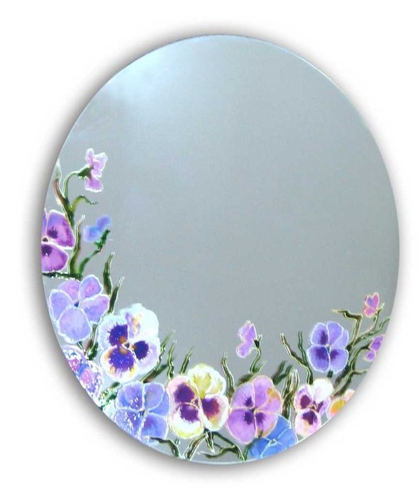 Зеркало овальное роспись