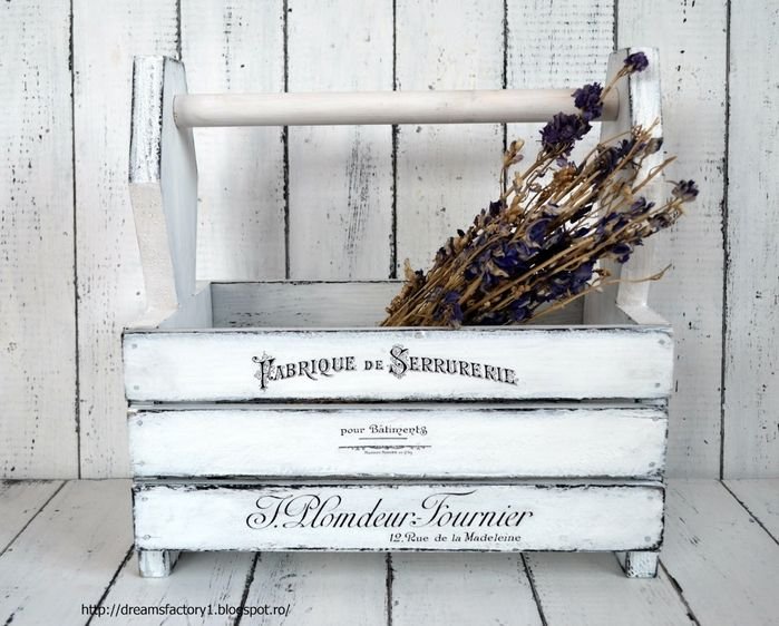 Винтажные деревянные ящики