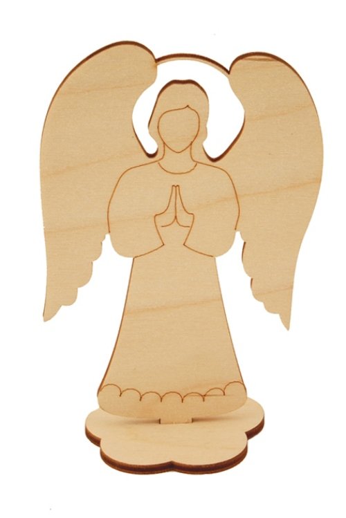 Фигурки ангелочков из дерева