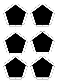 Мяч футбольный пятиугольники