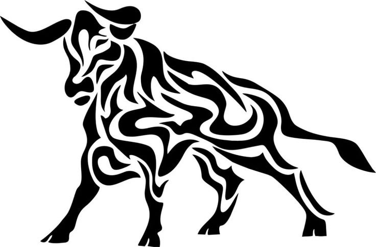 Силуэт быка