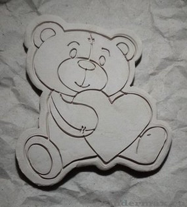 Трафарет медведя для пряника