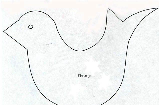 Аппликация птицы