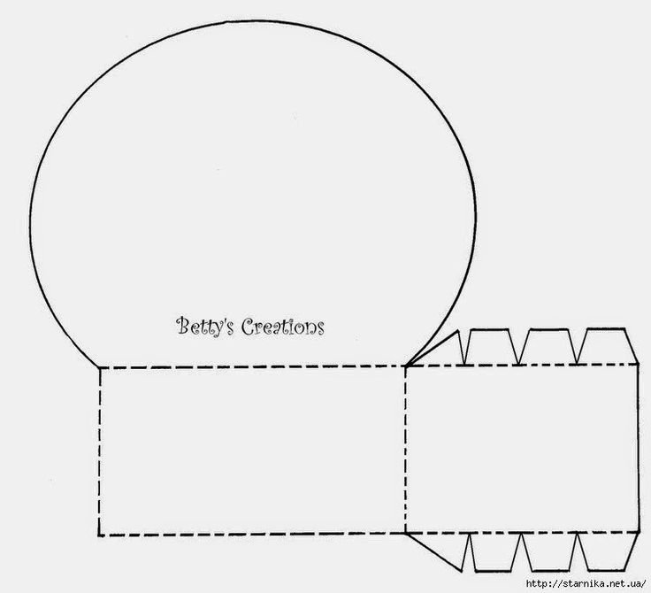 Развертка подарочной коробки