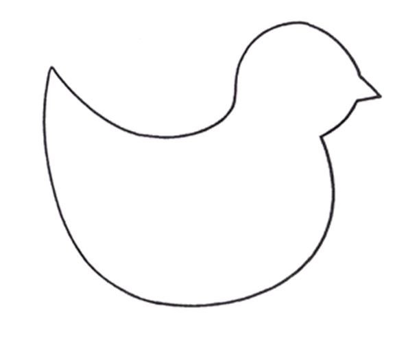 Трафарет птицы