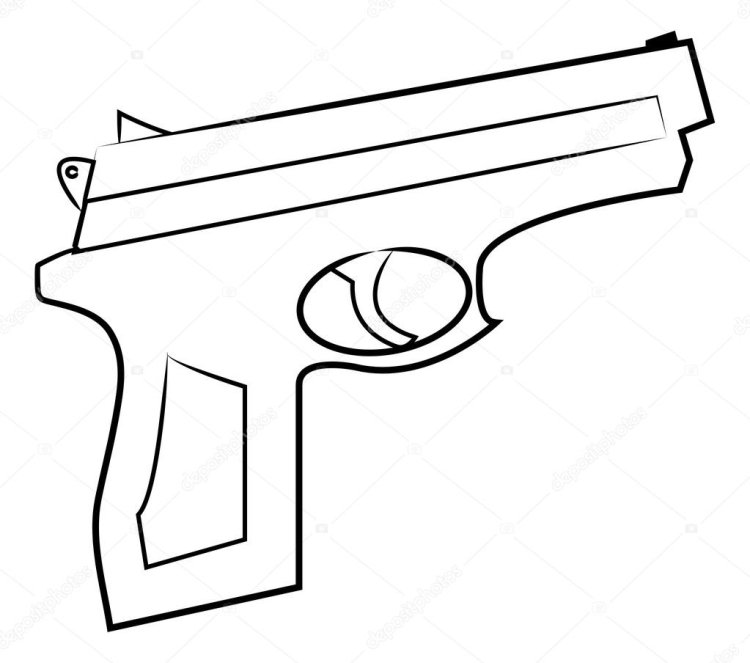 Пистолет рисунок